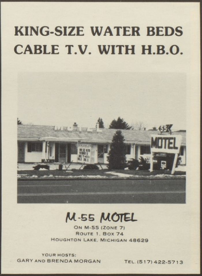M-55 Motel - 1982 High School Yearbook Ad (newer photo)